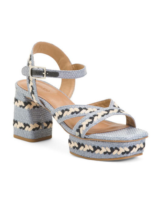 Made In Brazil Liana Platform Heeled Sandals | TJ Maxx