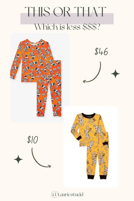 This or that // splurge or save // baby toddler kid Halloween pajamas 👻 🎃 🦇 

#LTKHoliday #LTKkids #LTKSeasonal