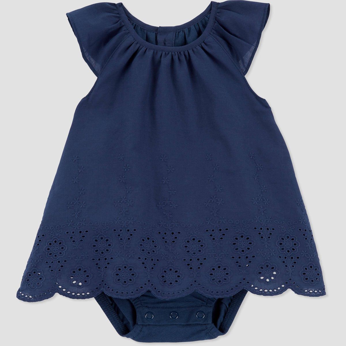 Carter's Just One You® Baby Girls' Eyelet Bubble Romper - Blue | Target