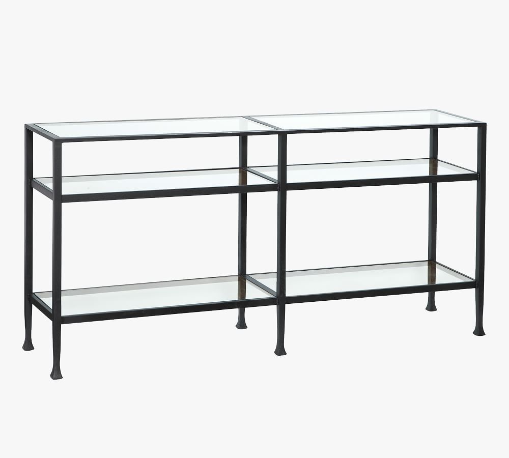 Tanner 65&amp;quot; Console Table, Blackened Bronze | Pottery Barn (US)