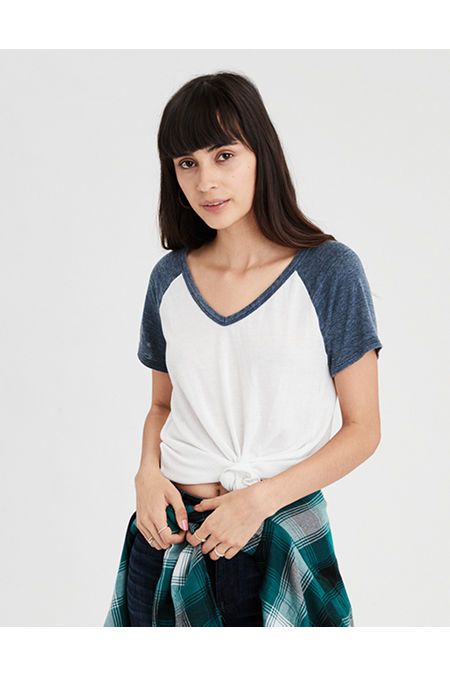 AE Soft & Sexy V-Neck T-Shirt | American Eagle Outfitters (US & CA)