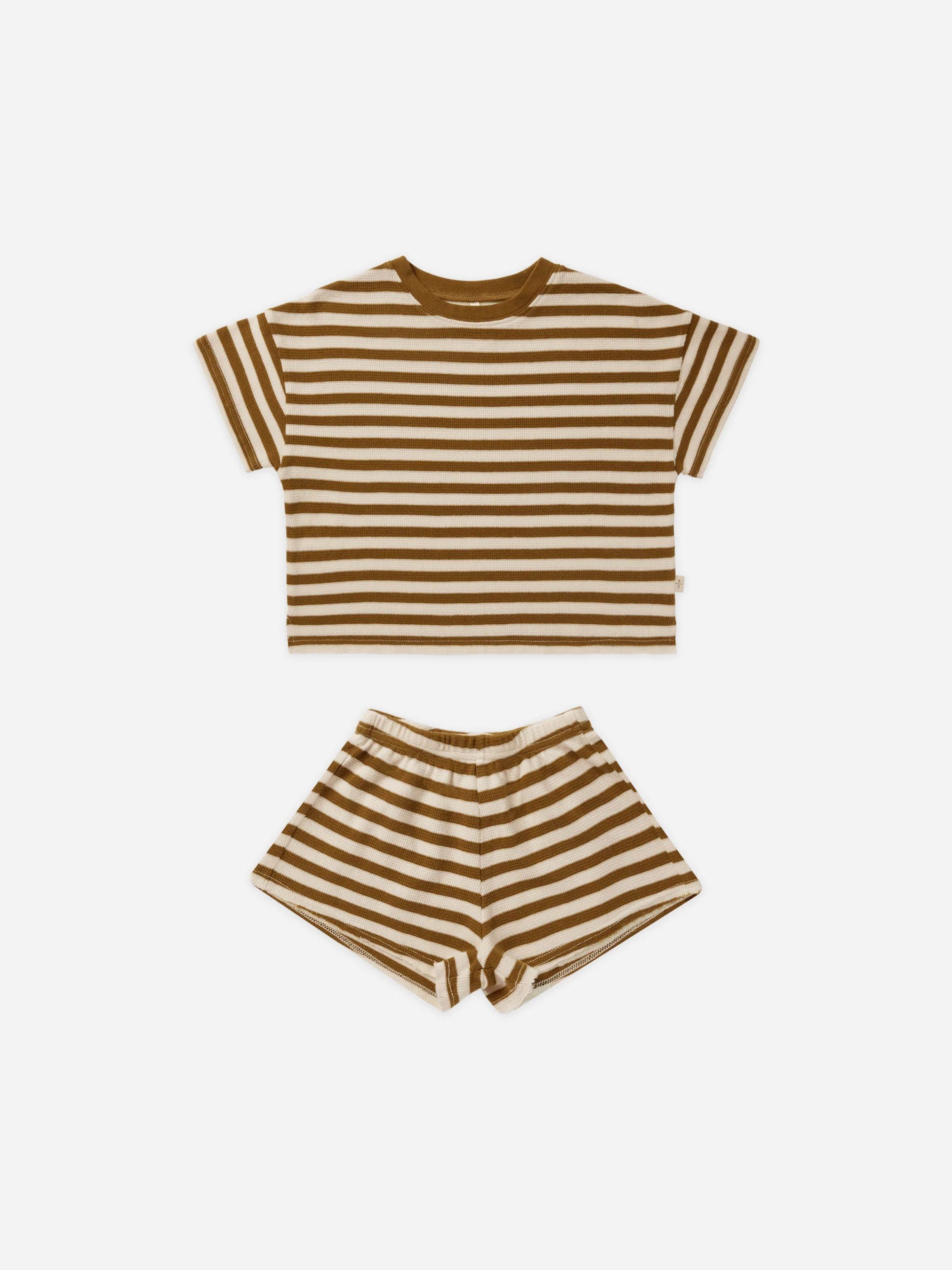 Summer Waffle Set || Saddle Stripe | Rylee + Cru