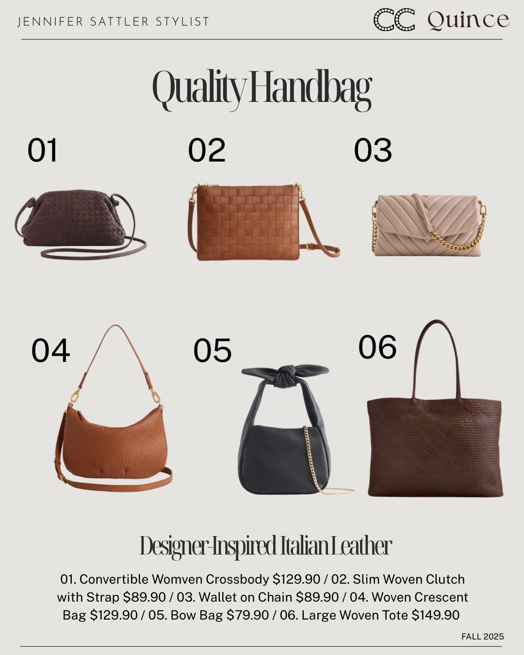 "If I had to rebuild my entire wardrobe from scratch with just 14 pieces, this is the brand Id trust -
JENNIFER SATTLER STYLIST