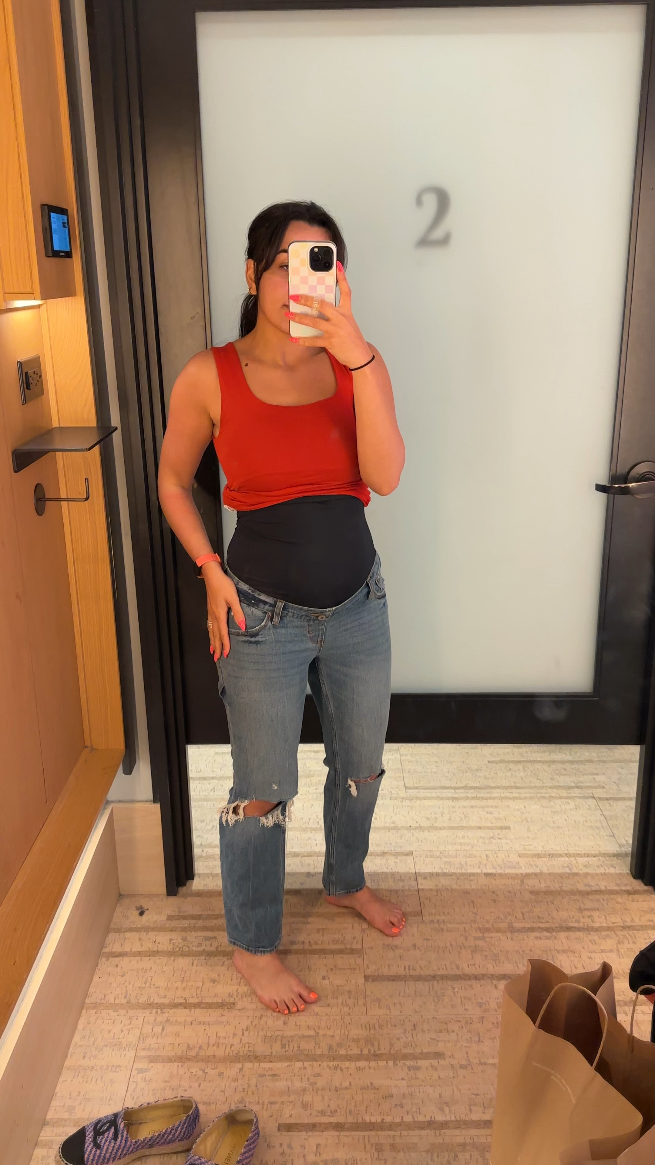 My first part of Maternity jeans from Abercrombie & These are so comfy! 
Wearing size 27. 

Follow my shop @Nardinemarie on the @shop.LTK app to shop this post and get my exclusive app-only content!

#LTKSaleAlert #LTKBump #LTKU