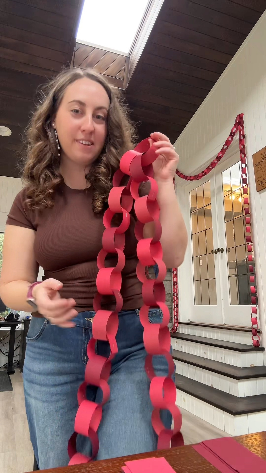 My favourite DIY Christmas craft - paper chains! Super fun and easy to make, ultra customizable, and you can get the full family involved. I got a pack of multiple shades of red cardstock from Michaels, but you can use any thick paper. I also prefer stapling mine over gluing as I find it WAY faster and easier. Minimal tools needed, and maximum payoff = the best crafts! #diy #christmasdiy #christmasdecor #diychristmas #diycraft 

#LTKHome #LTKHoliday #LTKvlog