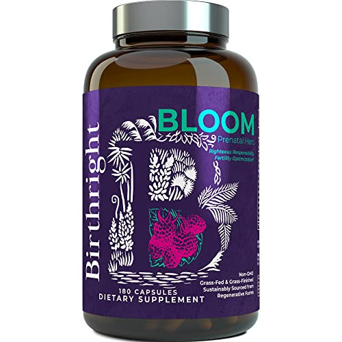 Birthright Bloom Prenatal Supplement – Animal Based Whole Food Prenatal with Grass Fed Liver, Fish Roe, Bone Marrow, Colostrum, Magnesium & Traditional Herbs | Amazon (US)