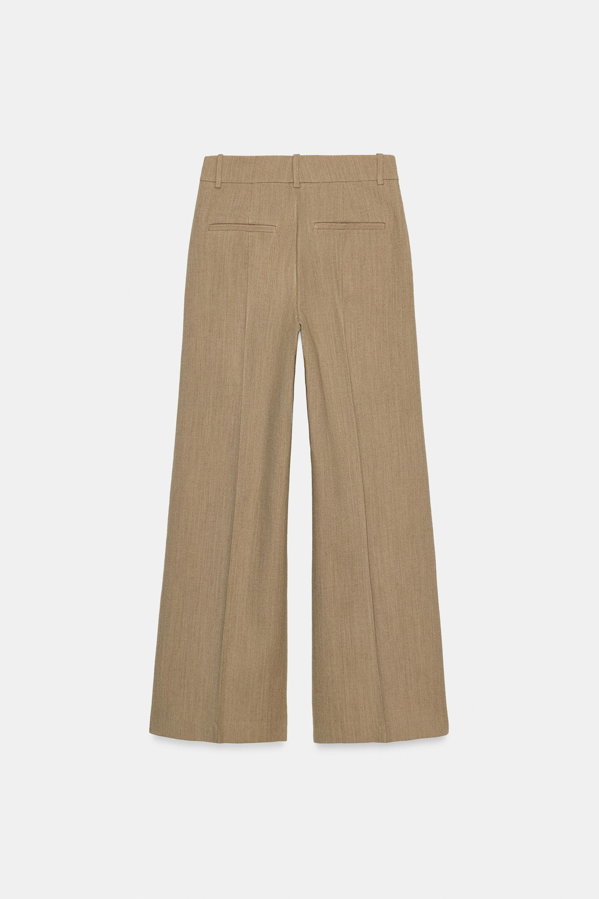 WOOL BLEND FRONT SEAM PANTS ZW COLLECTION | Zara US