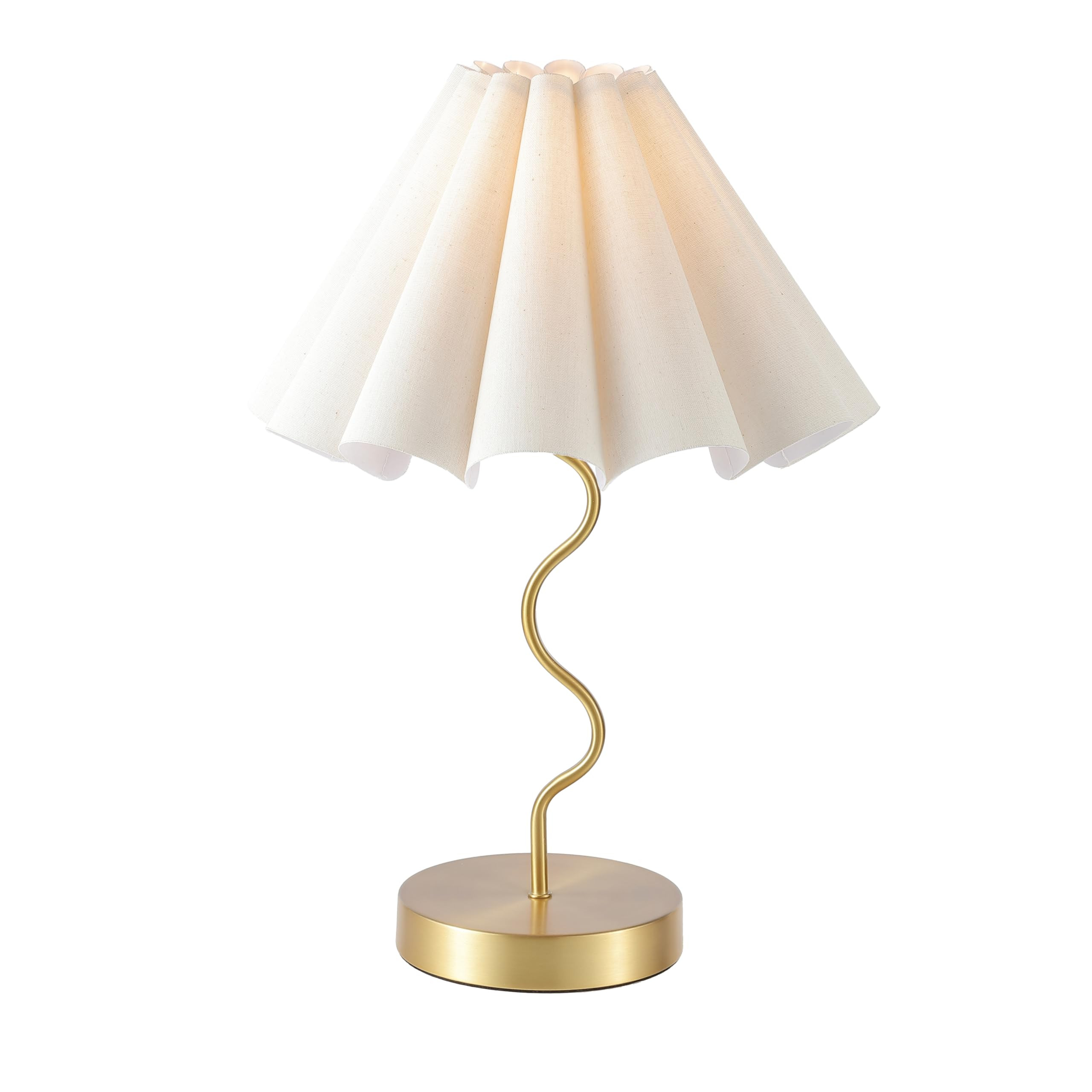 Pleated Table Lamp, Table Lamp for Bedroom, Bedside Lamps for Nightstand with Linen Lampshade, Mo... | Amazon (US)