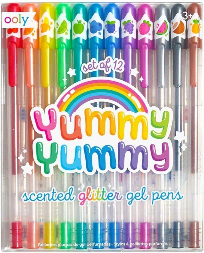 OOLY, Yummy Yummy Scented Glitter Gel Pens, Set of 12, Multicolor Pens for Arts and Crafts, Cute ... | Amazon (US)
