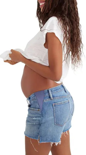 HATCH Collection The Cut Off Maternity Short | Nordstrom | Nordstrom
