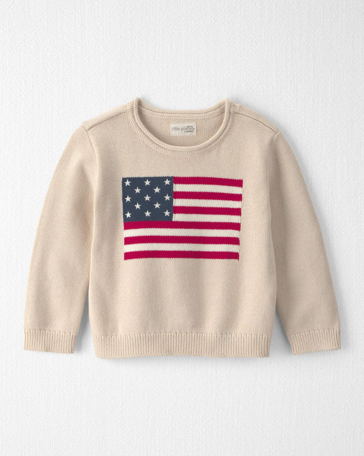 Toddler Organic Cotton American Flag Knit Sweater | Carter's Inc