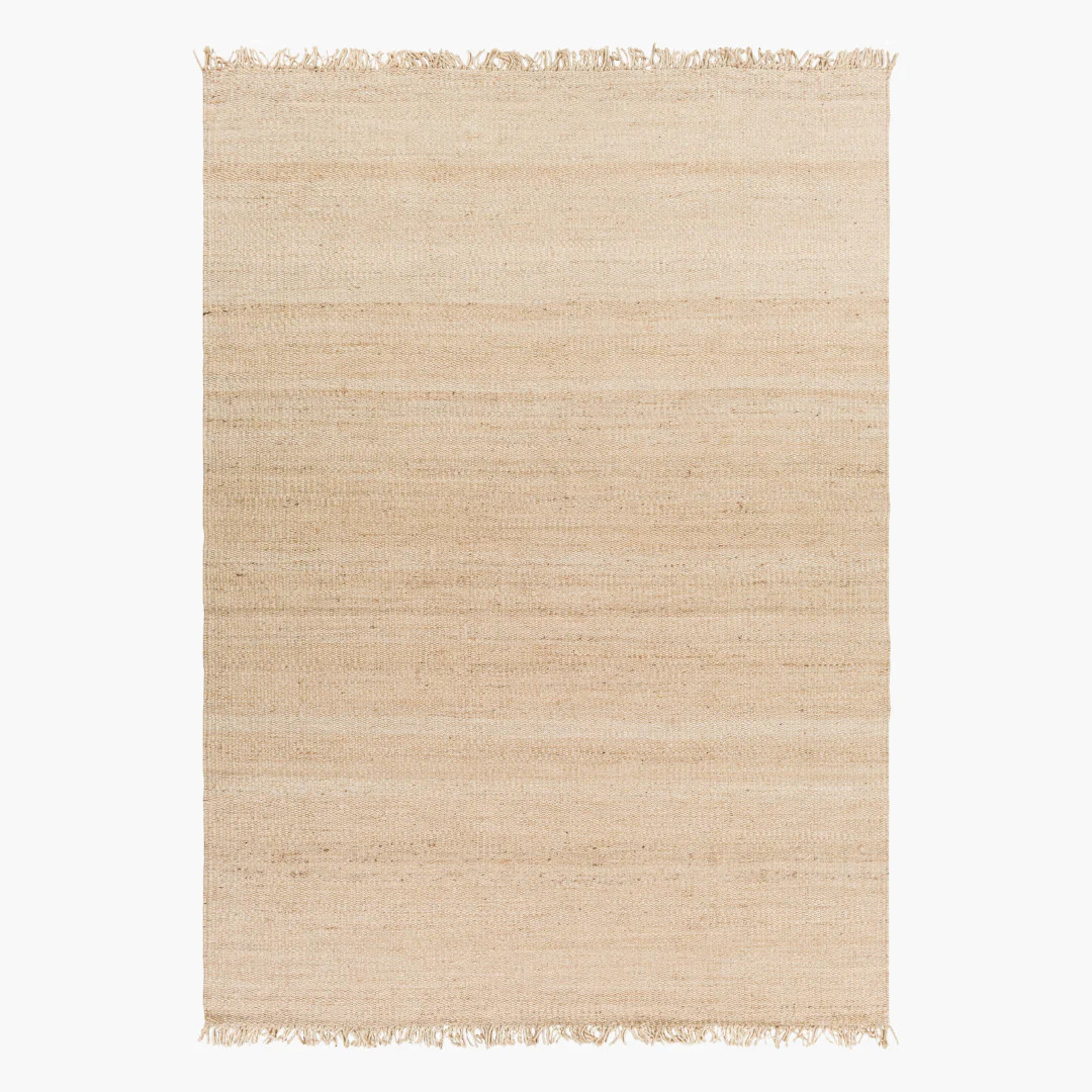 Bleached Woven Jute Rug | Dear Keaton