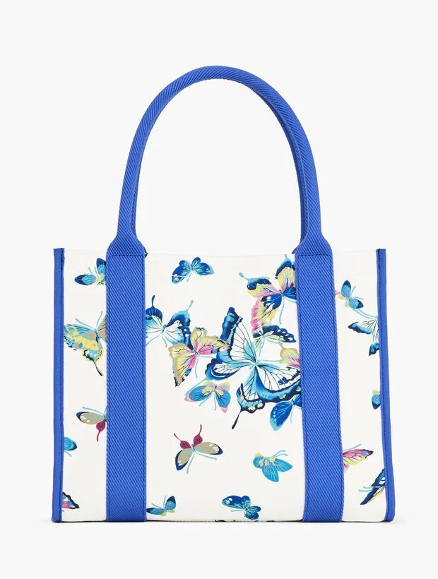 Exquisite Butterfly Canvas Tote | Talbots