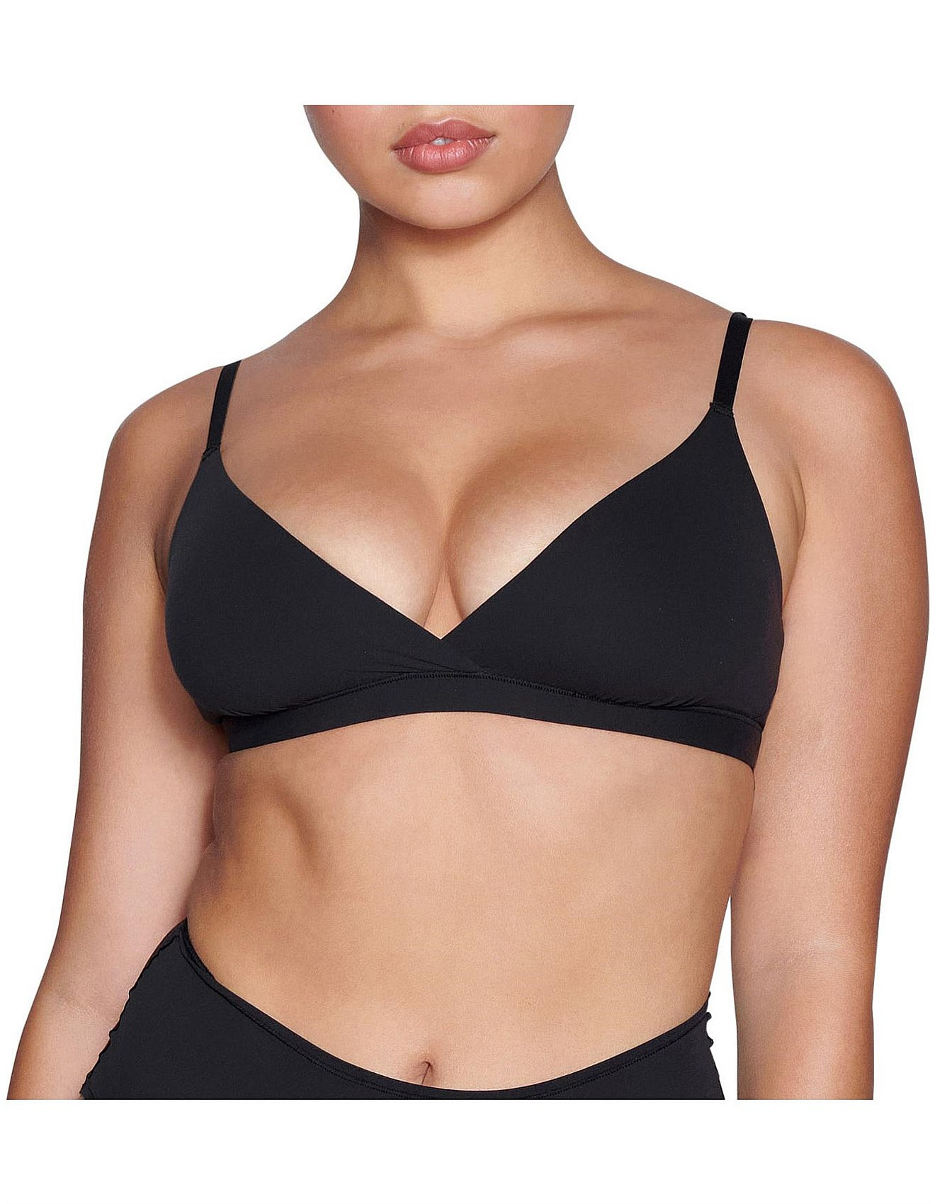FITS EVERYBODY LIFTING TRIANGLE BRALETTE ONYX | David Jones (Australia & New Zealand)