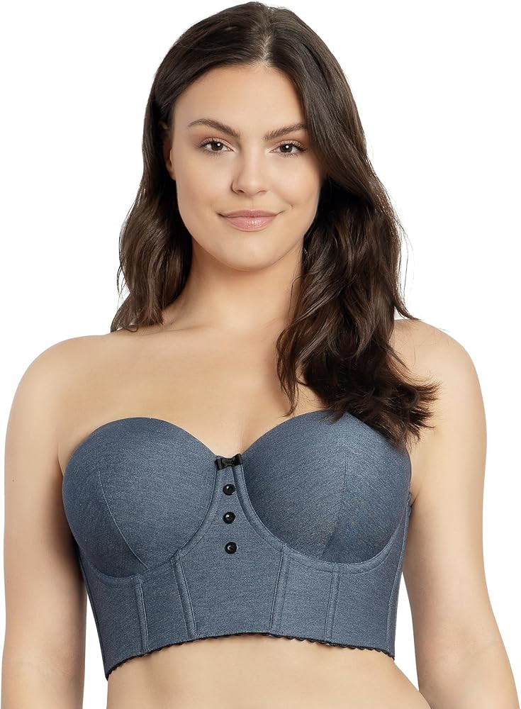 PARFAIT Dolly Denim P50118 Women's Longline Strapless Bustier | Amazon (US)