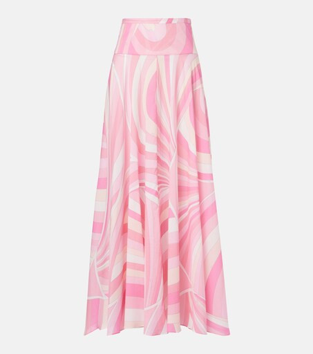 Iride high-rise cotton maxi skirt | Mytheresa (US/CA)