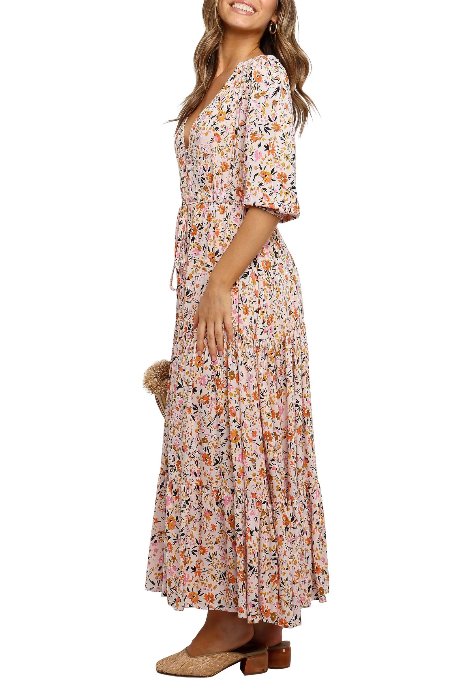 Petal & Pup Kelda Floral Midi Dress | Nordstrom | Nordstrom