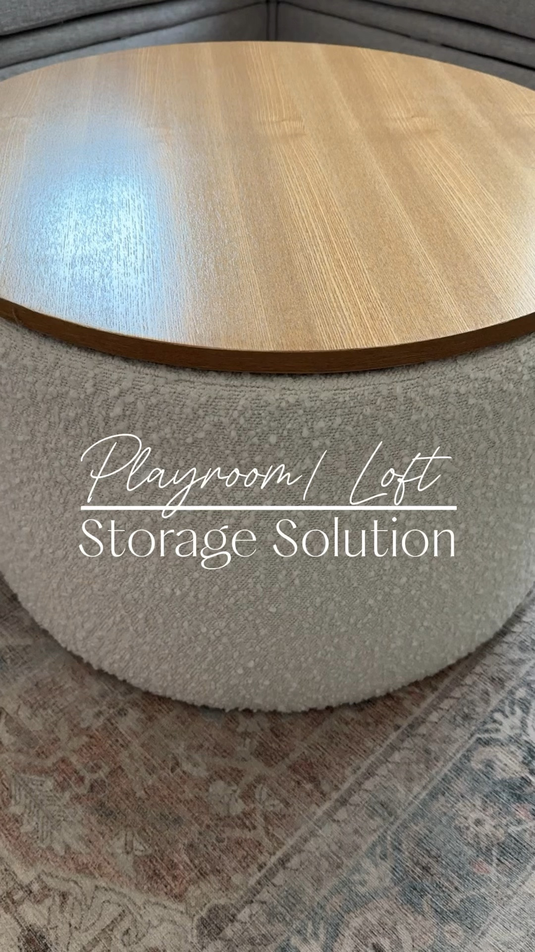 More storage for our Loft/Playroom! This storage ottoman has a small footprint, clean lines, and hidden storage! 

#LTKHome
