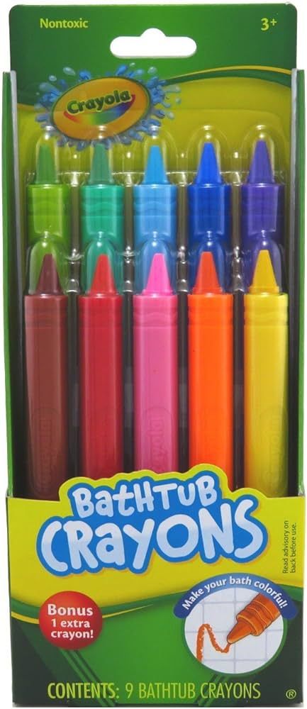 Amazon.com: Crayola Bathtub Crayons, Assorted Colors 9 ea : Arts, Crafts & Sewing | Amazon (US)