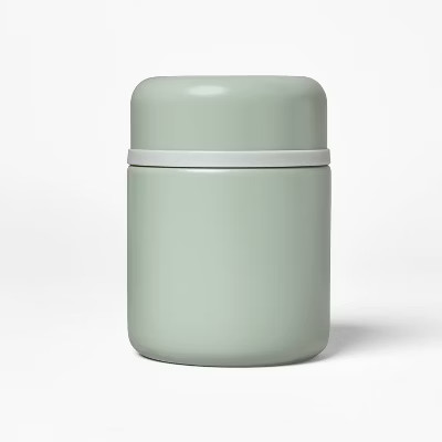 13.5oz Double Walled Stainless Steel Vacuum Food Jar with Spoon Green - Figmint™ | Target