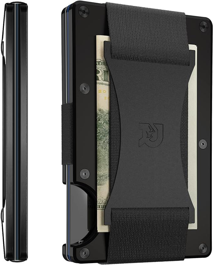 The Ridge Minimalist Slim Wallet For Men - RFID Blocking Front Pocket Credit Card Holder - Alumin... | Amazon (US)