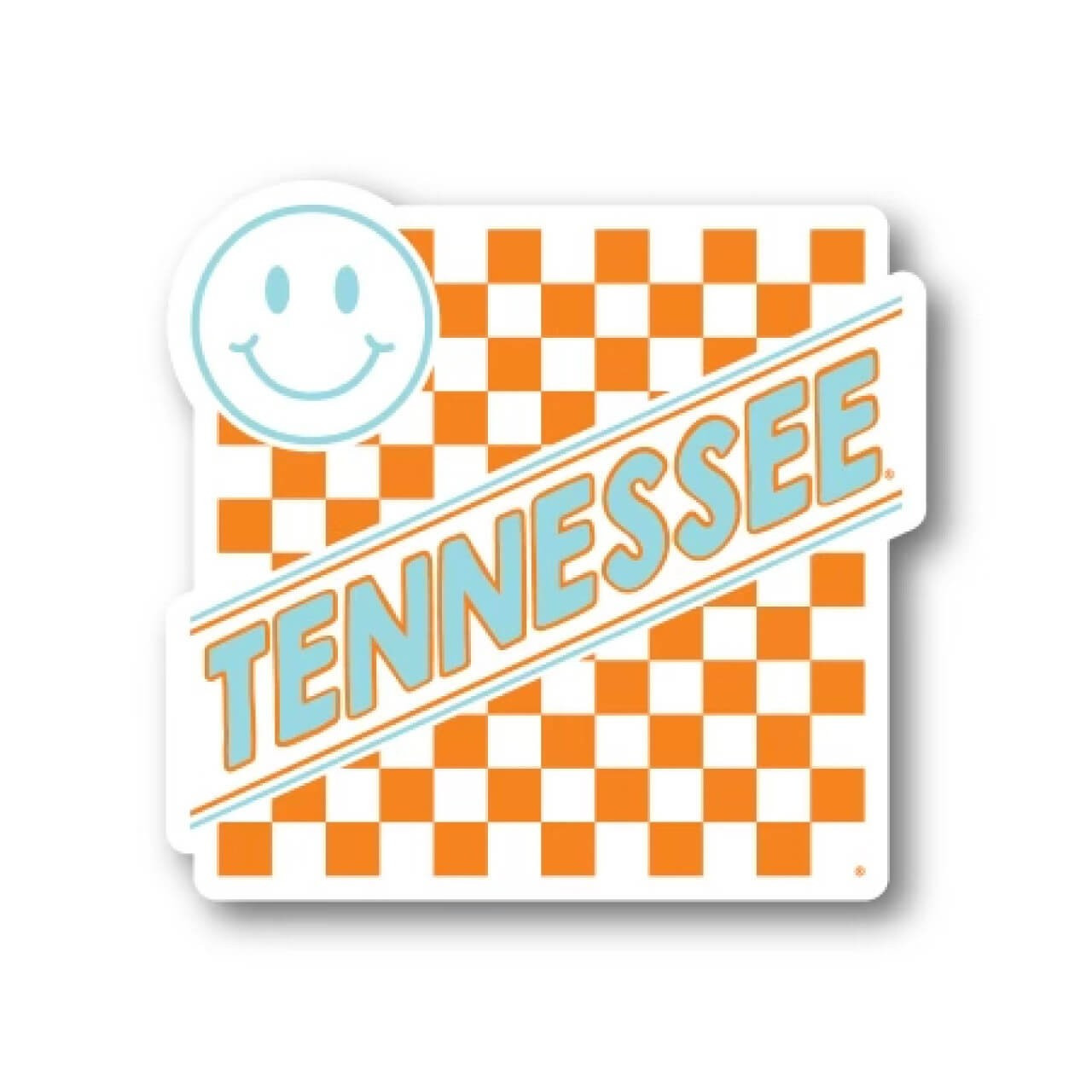 Tennessee Checkerboard Smiley Face Decal | Shop Southern Made & Southern Made Tees