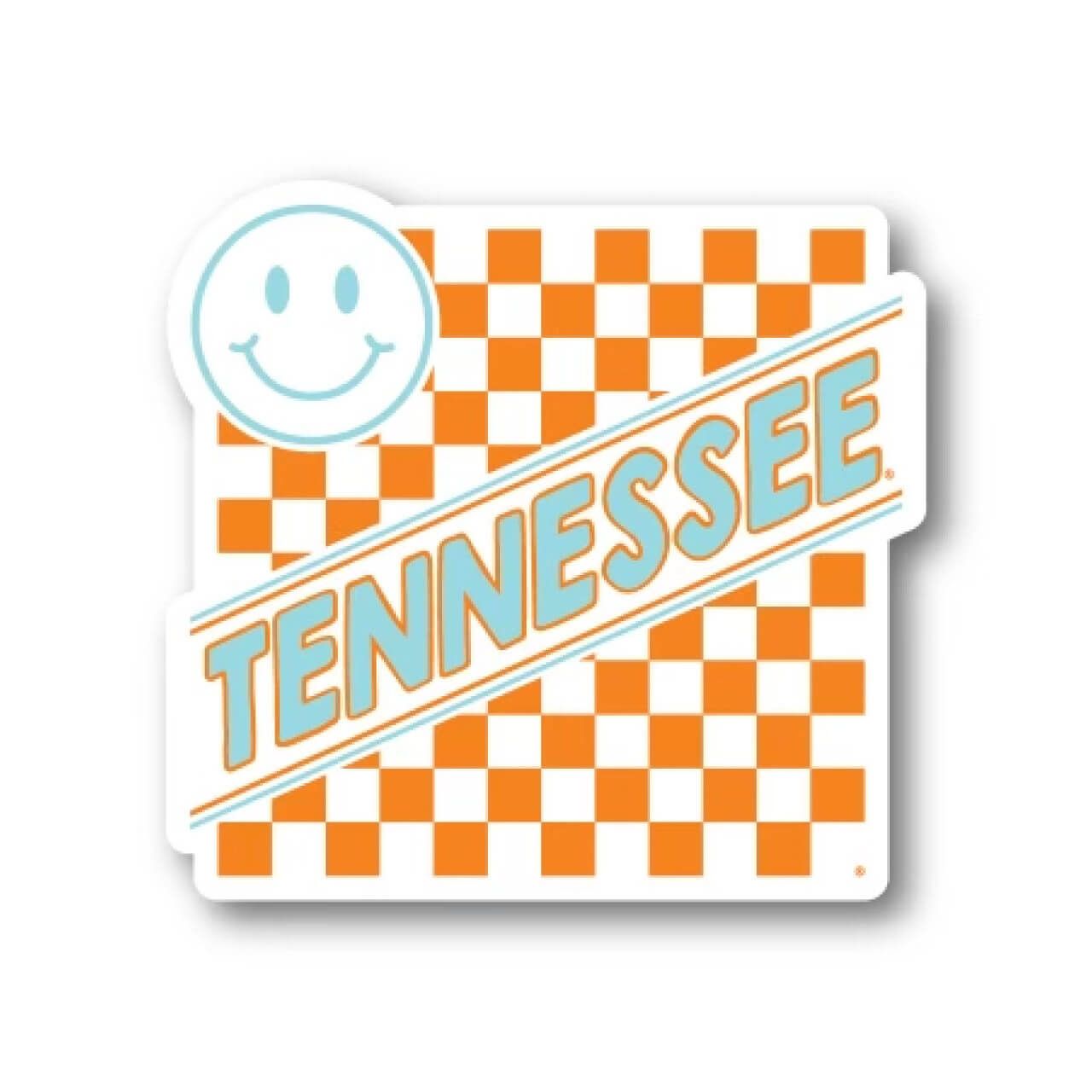 Tennessee Checkerboard Smiley Face Decal | Shop Southern Made & Southern Made Tees