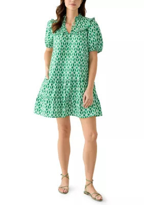 Crown & Ivy Women's Ruffle Yoke Mini Dress | Belk