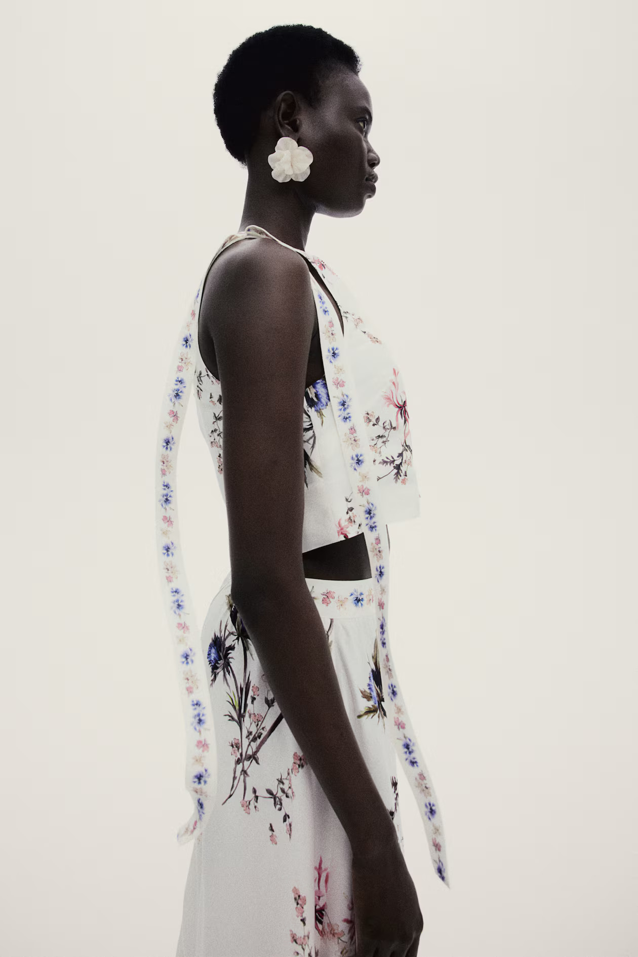 Tie-Strap Linen-Blend Top | H&M (US + CA)