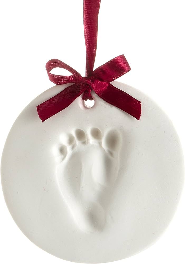 Amazon.com: Tiny Ideas Baby's Handprint or Footprint Christmas Ornament, Easy No-Bake Keepsake Ki... | Amazon (US)