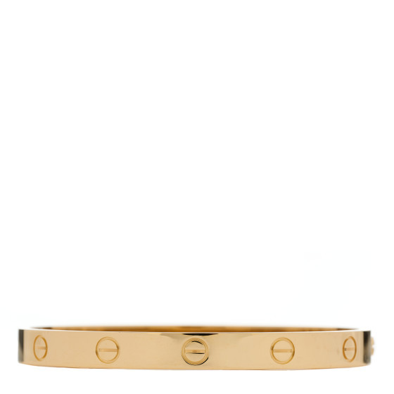 18K Yellow Gold LOVE Single Screw Bracelet 17 | FASHIONPHILE (US)