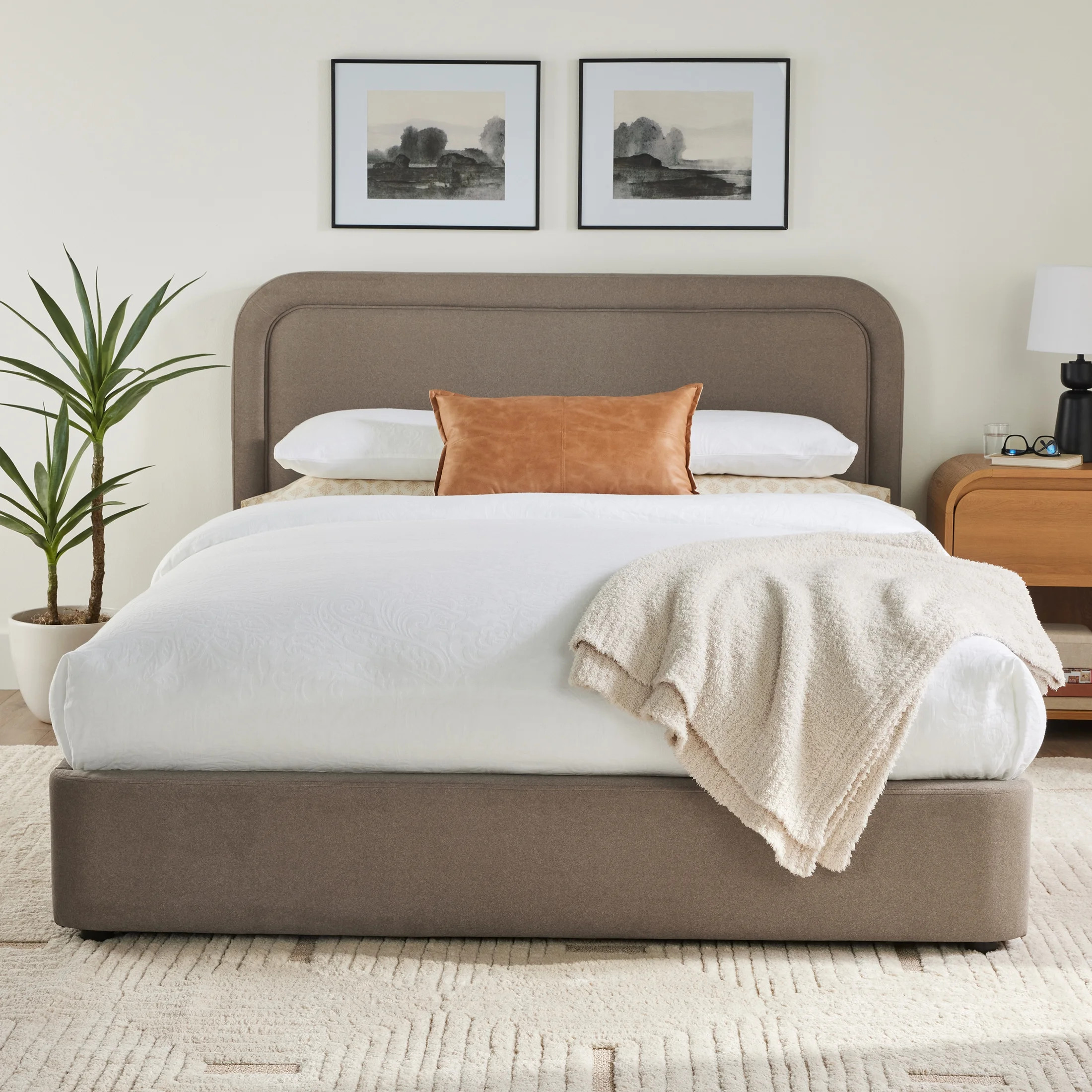 Better Homes & Gardens Juliet King Platform Bed, Sand | Walmart (US)