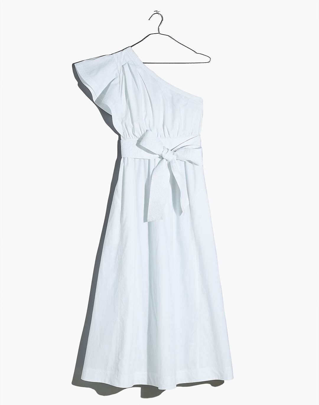Plus Ruffled One-Shoulder Midi Dress | Madewell