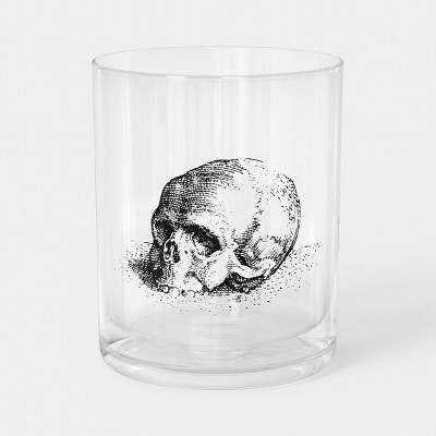 13.53 oz Glass Halloween Skull Decal Tumbler - Threshold™ | Target