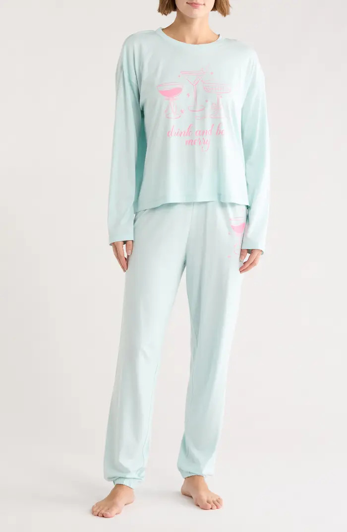 PJ Salvage Jersey Graphic Pajamas | Nordstromrack | Nordstrom Rack