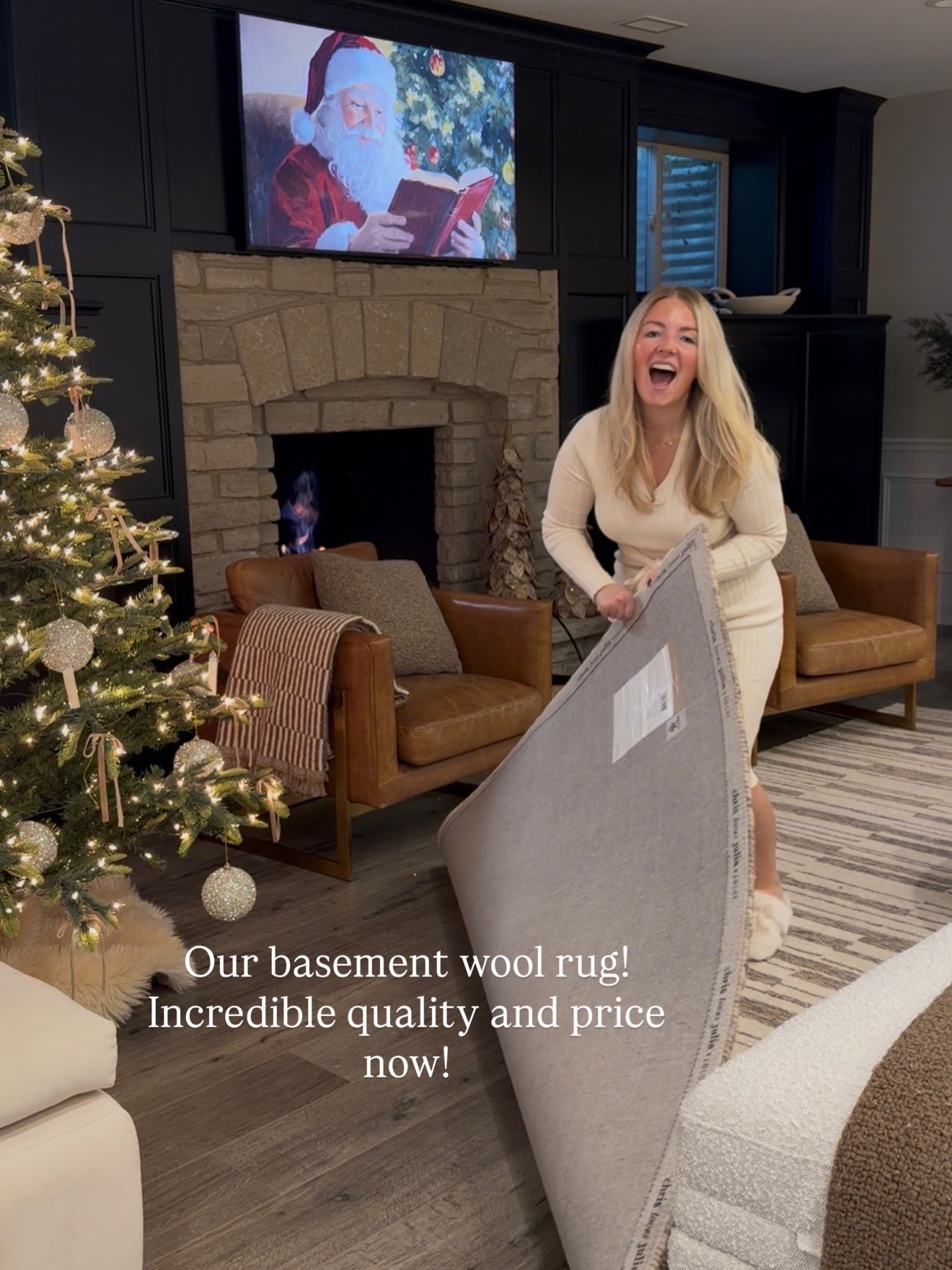 Our basement rug is incredible quality, wool material and it doesn’t shed. On sale now too! 

#LTKHoliday #LTKHome #LTKSaleAlert