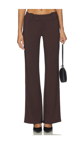 Kittie Pant in Brown | Revolve Clothing (Global)