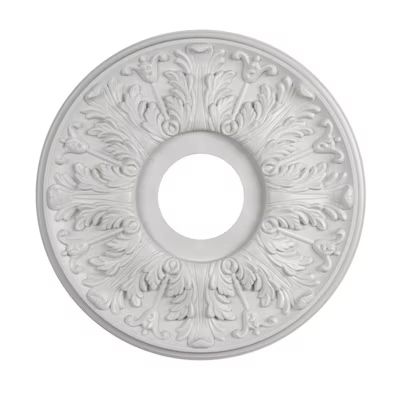 allen + roth 15.88-in W x 15.88-in L White Composite Ceiling Medallion | Lowe's