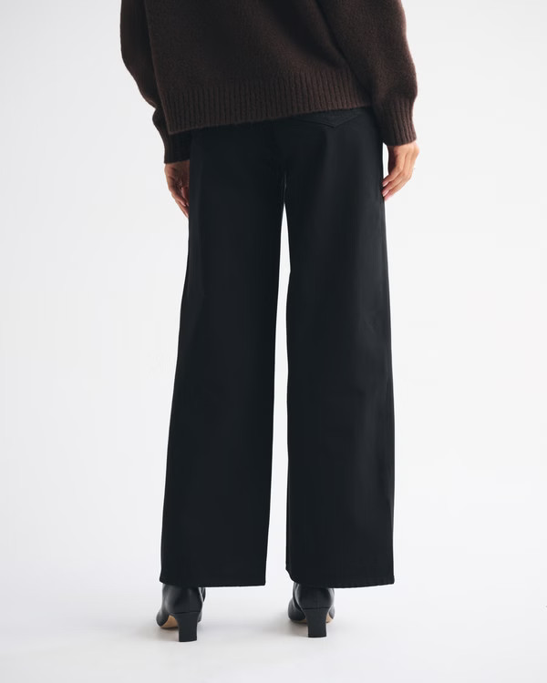 Women's High Rise Wide Leg Jean | Women's Bottoms | Abercrombie.com | Abercrombie & Fitch (US)