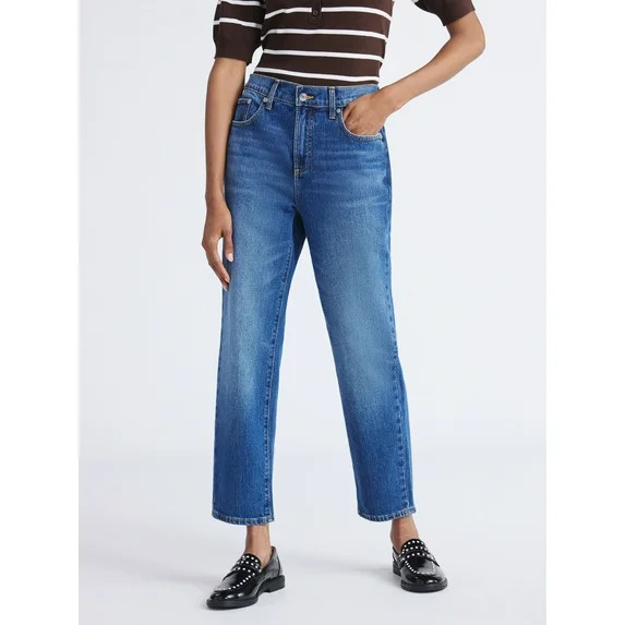 Free Assembly Women's Mid Rise Ankle Length Slim Jeans, 27" Inseam, Sizes 0-18 | Walmart (US)