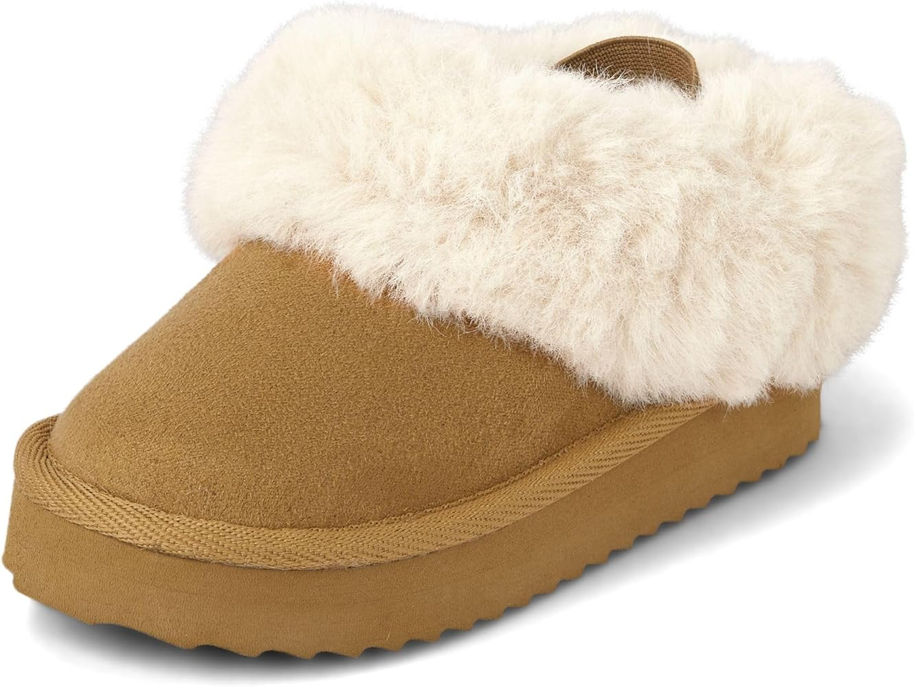 The Children's Place Baby Girls' Indoor/Outdoor Comfy Slip-On Platform Shoe with Backstrap, Faux ... | Amazon (US)