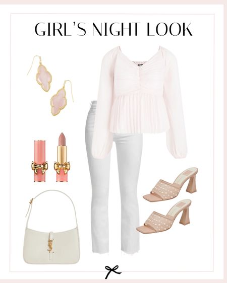 This outfit is perfect for a spring time girls night out! Wear it to go to the movies, shopping, or maybe to a restaurant with the girls! You could pair it with some cute heels or even some white sandals for a more casual look. 

#LTKSeasonal #LTKbeauty #LTKstyletip