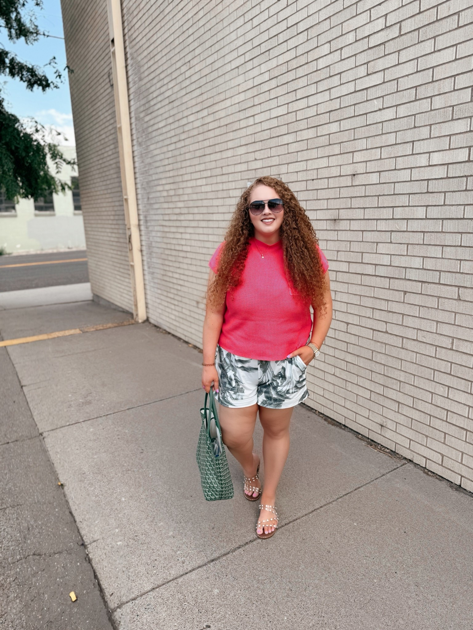 Tropical vibes + everyday comfort 🌴💚 The perfect summer look☀️ 
short sleeve sweater | amazon short sleeve sweater | pink short sleeve sweater | amazon pink short sleeve sweater | shorts | amazon shorts | Palm print shorts | sandals | amazon sandals | palm perfection | tropical vibes | summer outfit | Amazon summer outfit | Amazon summer look | Amazon finds | Amazon fashion | Amazon look | Amazon outfit | Amazon must haves | summer | summer fashion | summer look | summer outfit | Amazon summer outfit | vacation | Amazon vacation outfit | vacation look | tropical vacation outfit 

#LTKMidsize #LTKStyleTip #LTKFindsUnder50