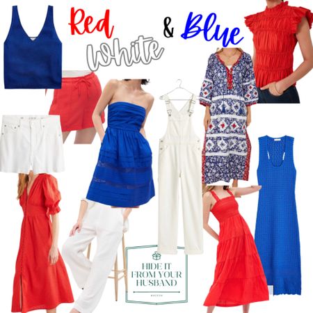 Red, White, & Blue ❤️🤍💙 So many of these pieces are on sale right now- some as low as $20! 

#LTKunder100 #LTKsalealert #LTKunder50