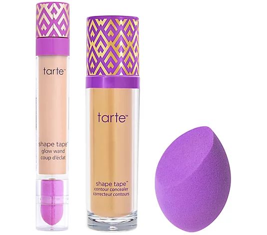 tarte Super-size Shape Tape Light & Lifted 3-pc Collection | QVC