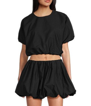 Woven Poplin Puff Coordinating Blouse | Dillard's