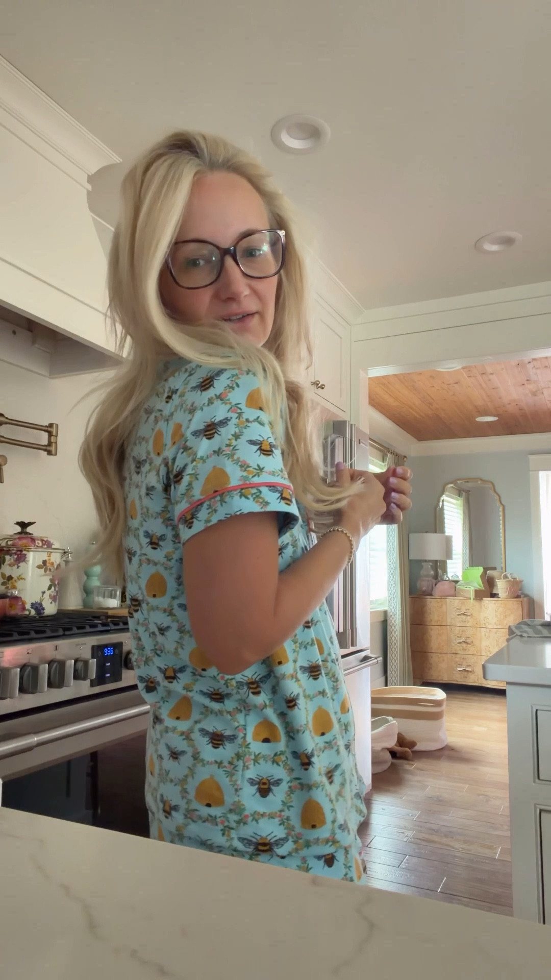 Pajamas- small 
Spark- peach (only in advocare website)
Glasses- RX Gucci frames 

#LTKPetite #LTKOver40