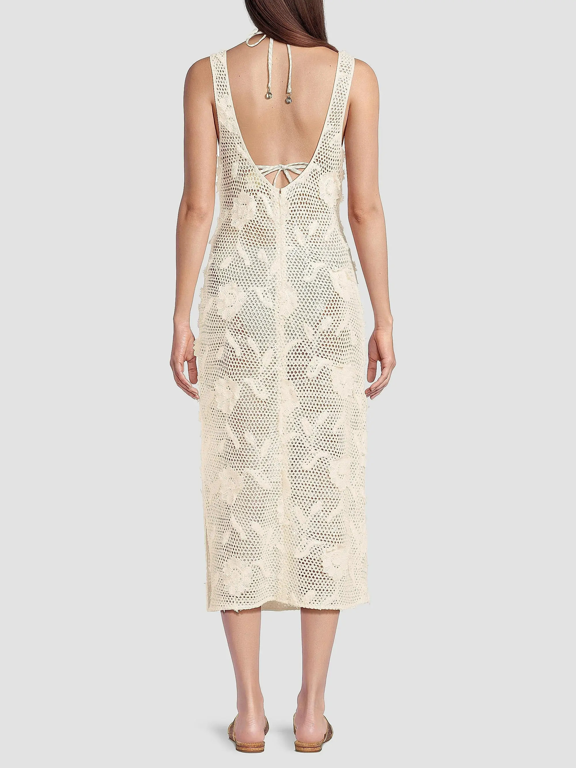 Milly Sequined Crocheted Cover-Up Midi-Dress | Saks Fifth Avenue | Saks Fifth Avenue
