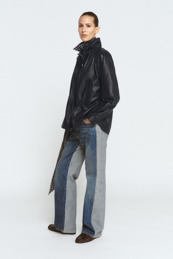 100% LEATHER JACKET ZW COLLECTION LIMITED EDITION | Zara UK