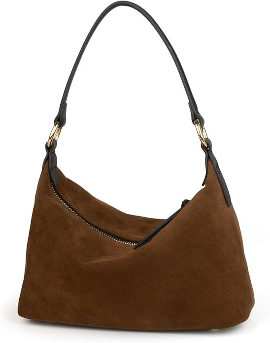 Slouchy Suede Crescent Hobo Bag for Women, Suede Trendy Shoulder Satchels Bag and Work Tote Bags ... | Amazon (US)